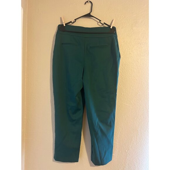 Express Super High Rise Supersoft Double Knit Nylon Ankle Pants - Picture 2 of 2